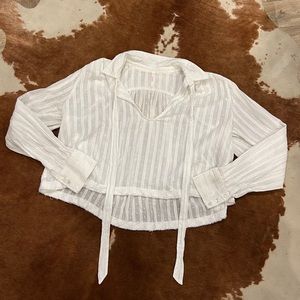 Free People collared blouse